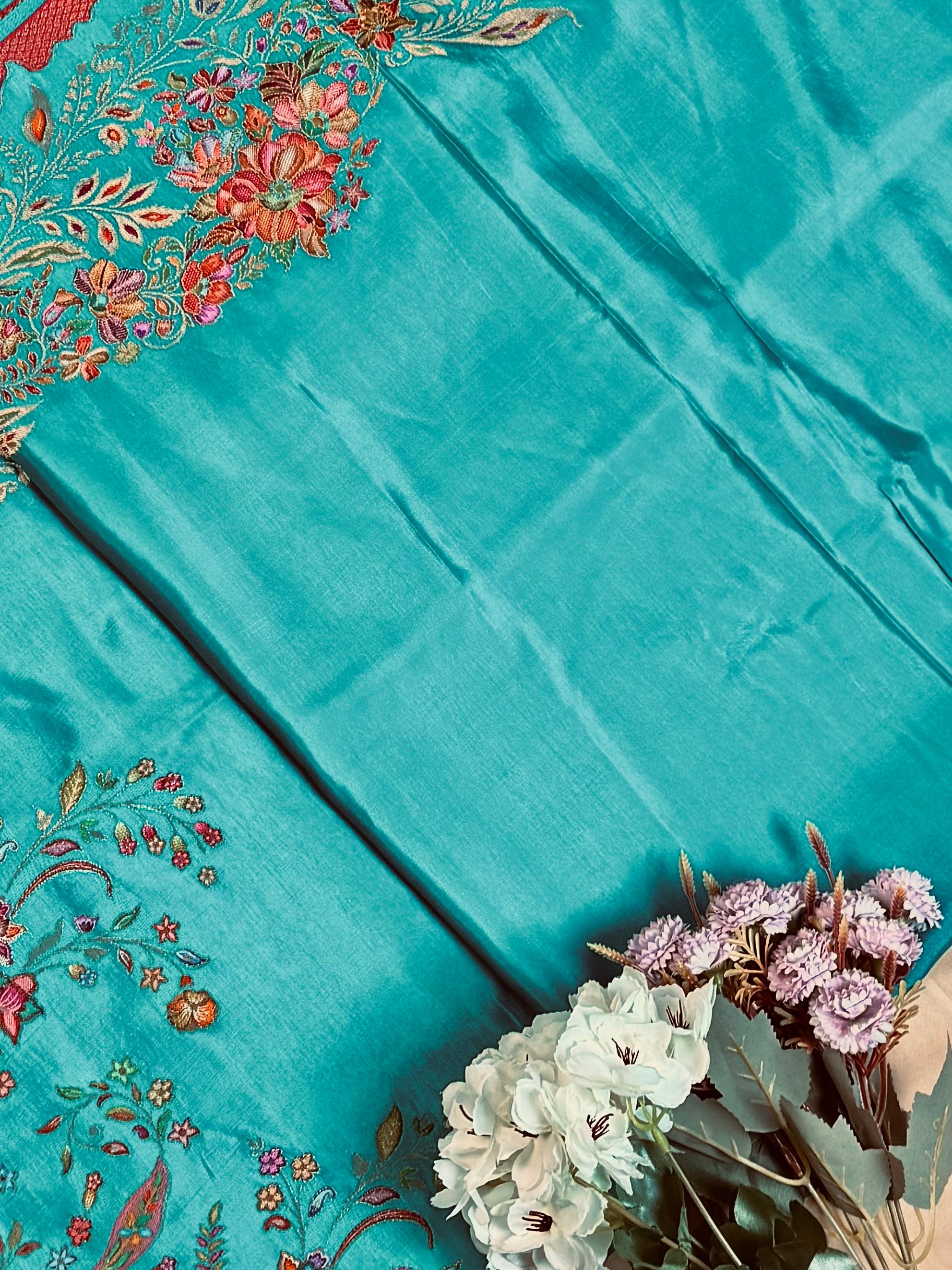 Exquisite Art Silk Saree with Pashmina Thread Weave