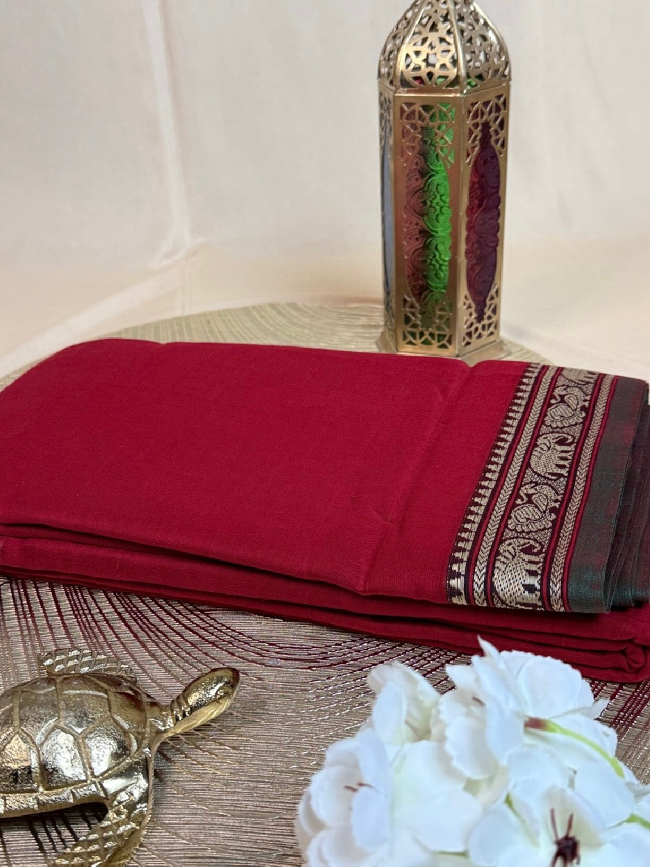 Handloom Mercerised Cotton Narayanpeth Saree