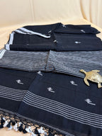 Pure Mul Cotton Saree with Needle Jamdani Artistry