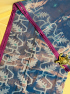 Soft Tissue Cotton Saree with Jamdani-Inspired Weave