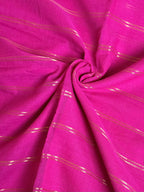 Double Zari Line Handloom Mul Cotton Saree