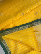 Handloom Maheshwari Small Self-Chex Saree
