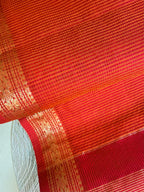 Handloom Maheshwari Small Self-Chex Saree