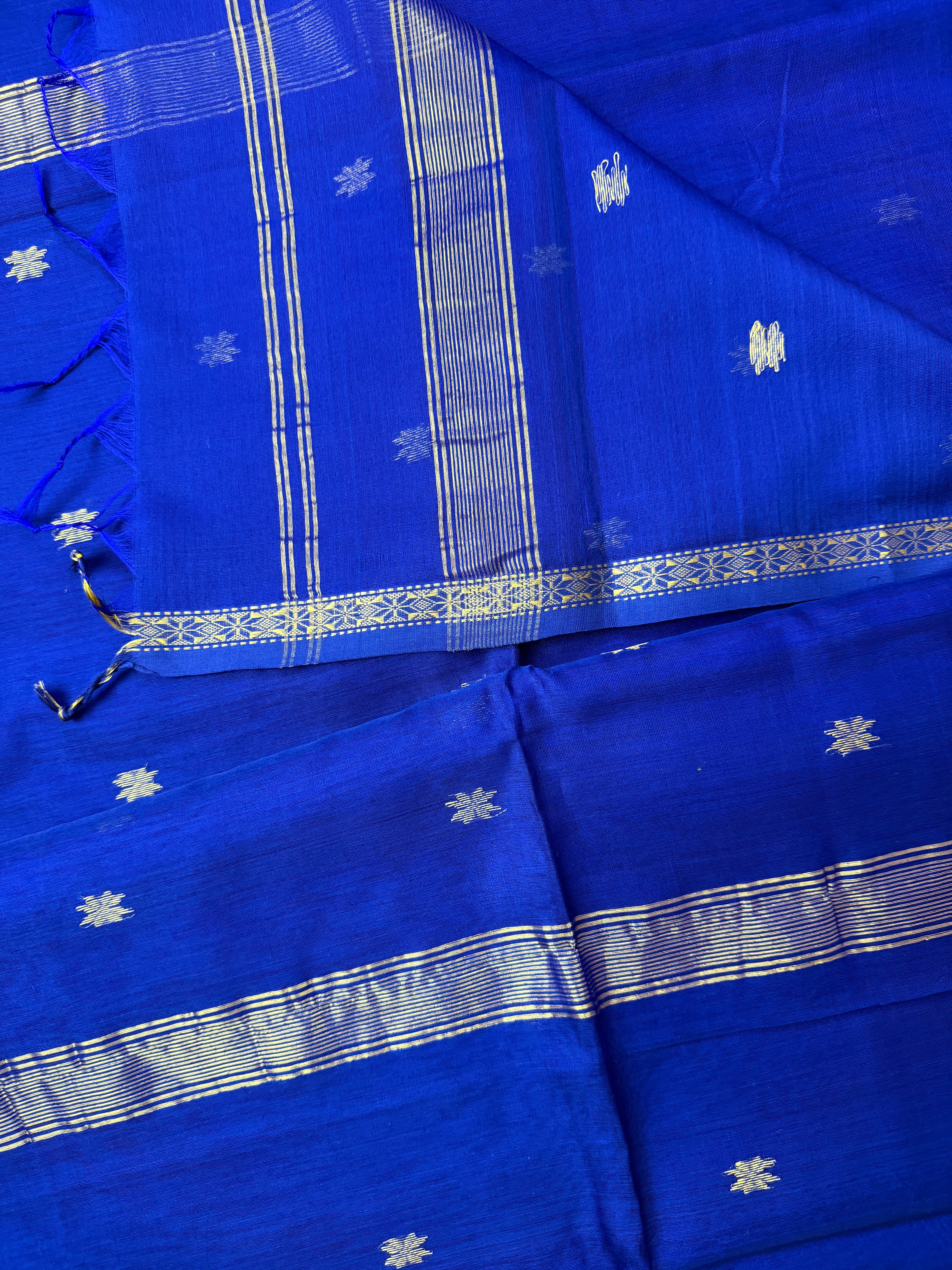 Handloom Maheshwari Star Butti Saree