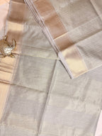 Handloom Maheshwari All-Over Zari Checks Saree