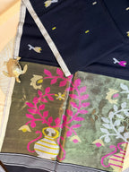 Maslite Cotton Jamdani-Paithani (Copy)