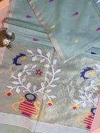 Maslite Cotton Jamdani-Paithani (Copy)