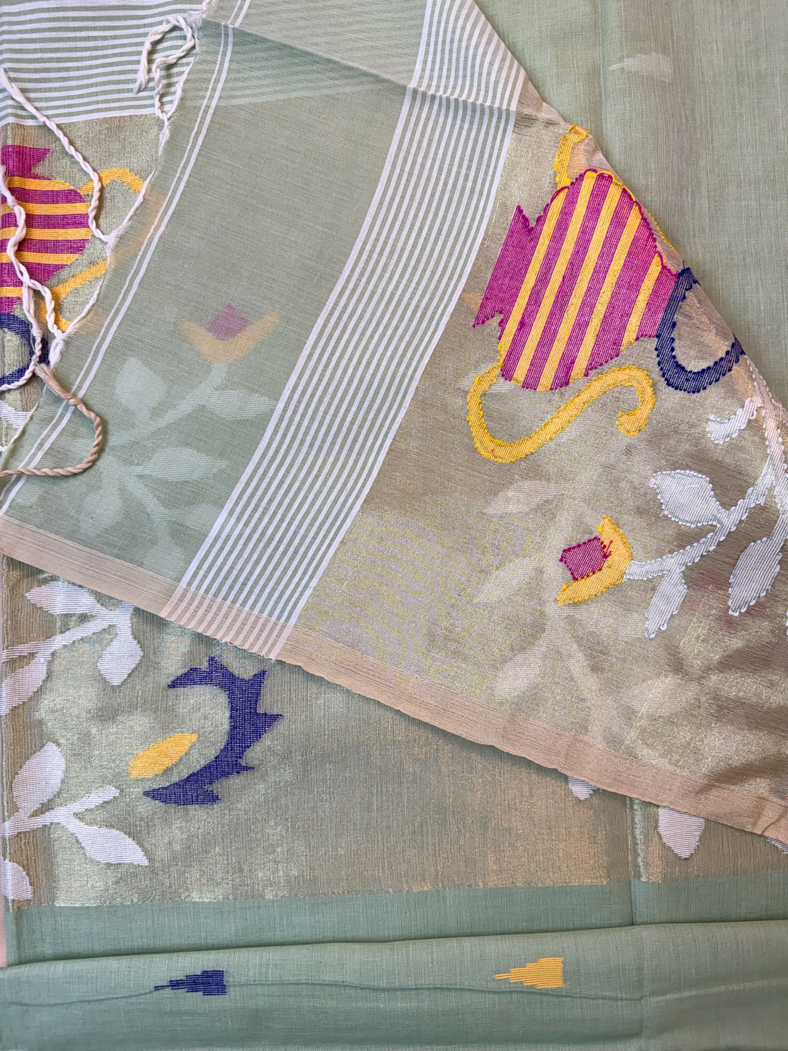 Maslite Cotton Jamdani-Paithani (Copy)