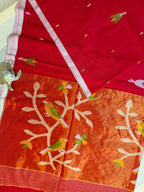 Maslite Cotton Jamdani-Paithani
