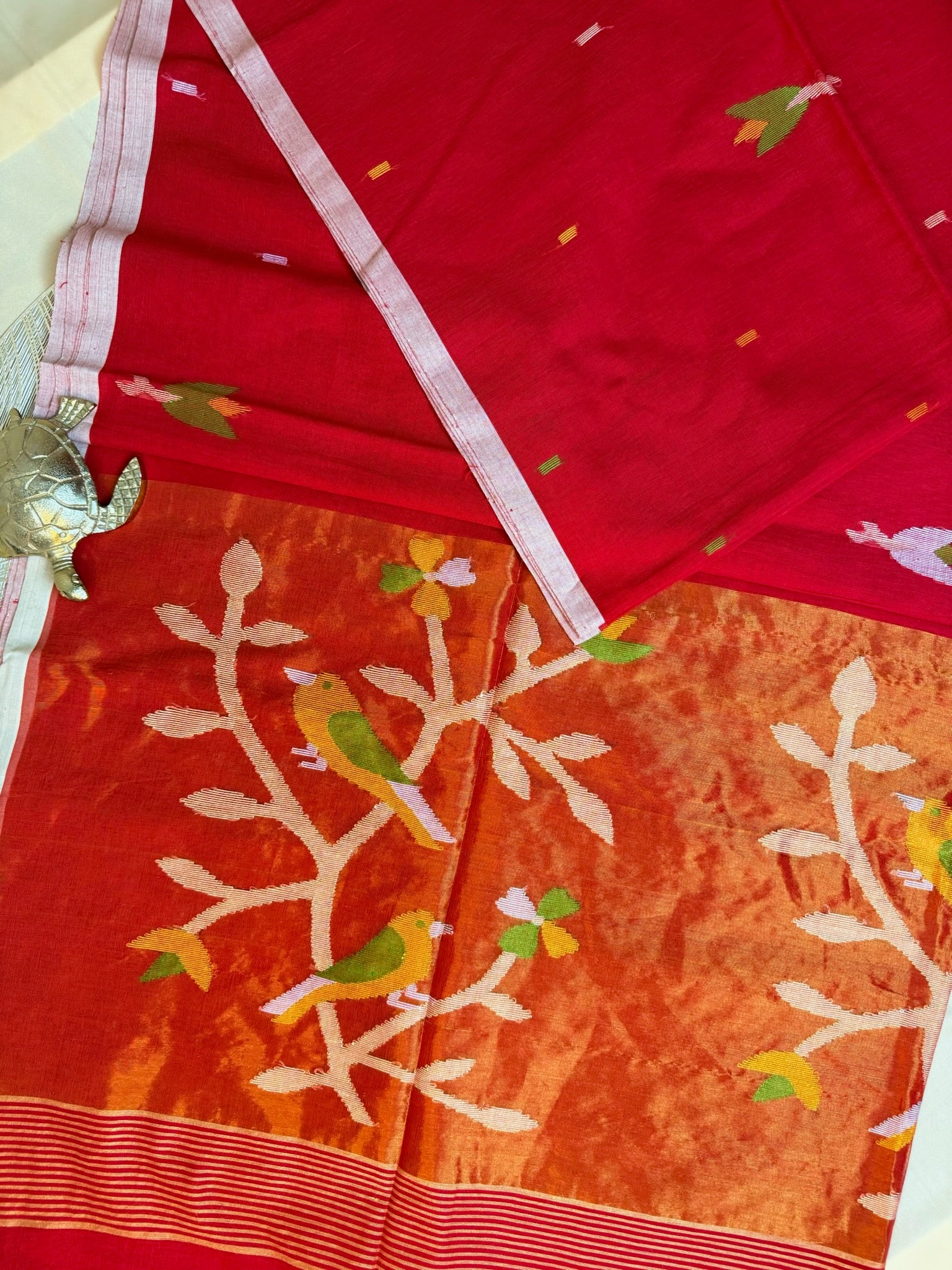Maslite Cotton Jamdani-Paithani