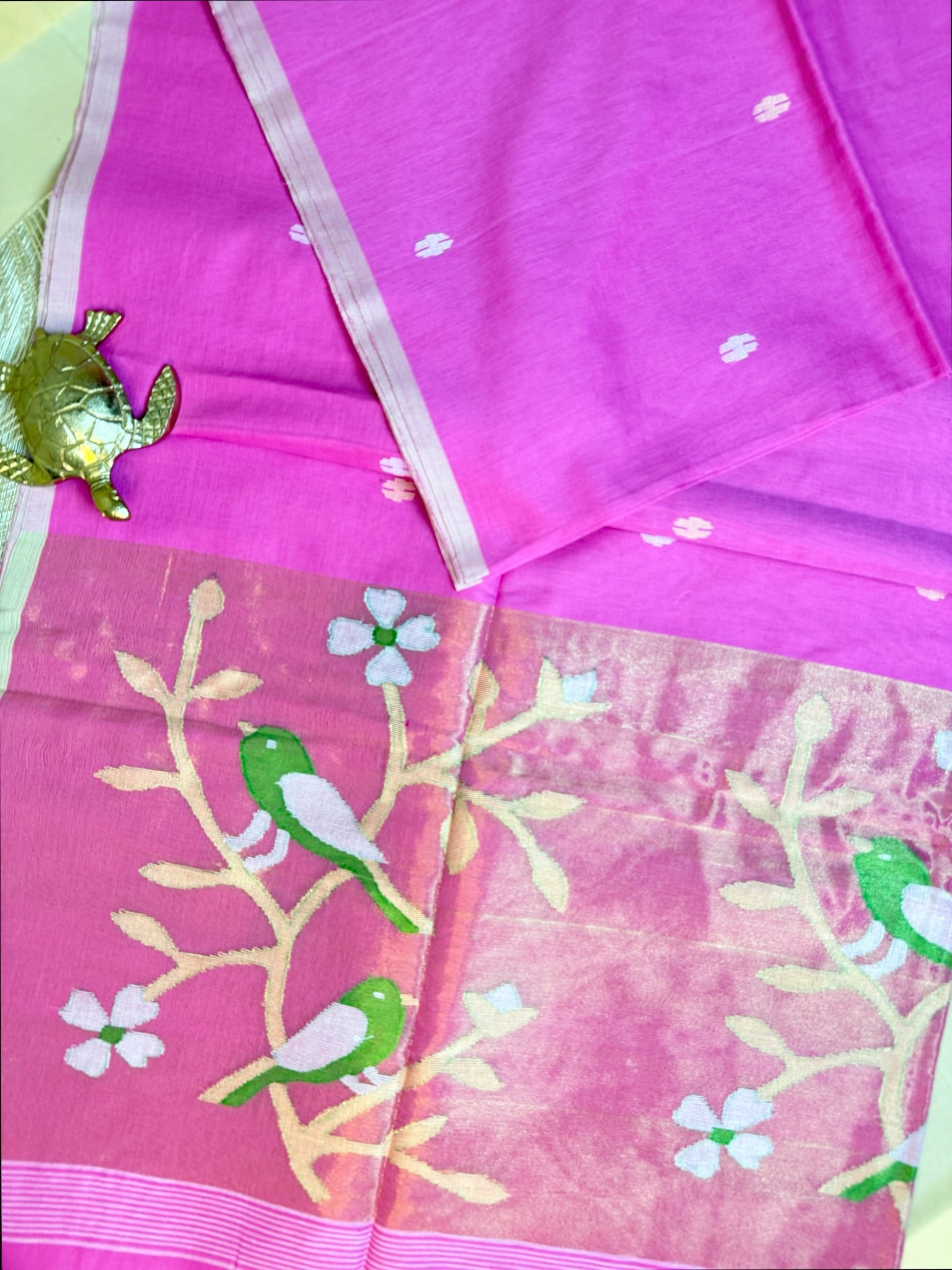 Maslite Cotton Jamdani-Paithani