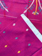 Handloom Mul Cotton Needle Jamdani Saree