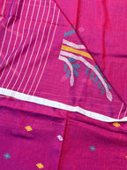 Handloom Mul Cotton Needle Jamdani Saree