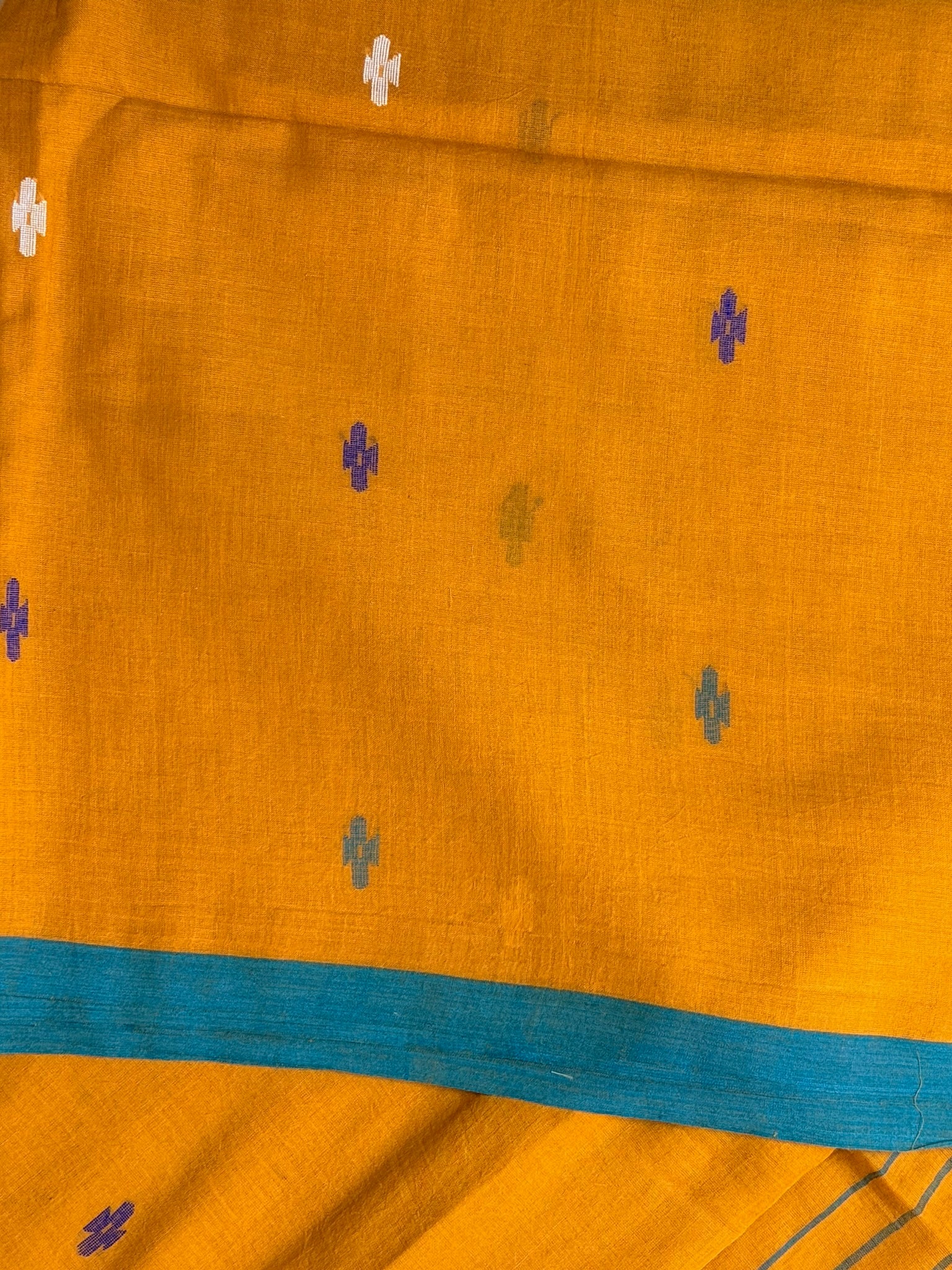 Handloom Mul Cotton Needle Jamdani Saree