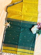 Handloom Maheshwari Star Butti Saree