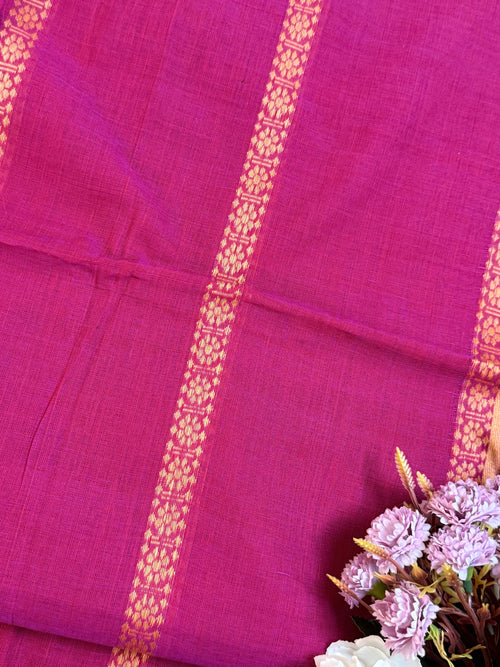 Handloom Dhaniakhali All-Over Intricate Line Butti Saree
