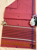 Handloom Dhaniakhali Triangle Butti with Small Border