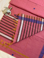 Handloom Dhaniakhali Triangle Butti with Small Border