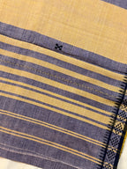 Handloom Dhaniakhali Intricate Dual Color Contrast Border Saree