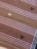 Handloom Dhaniakhali Intricate Bird Butti Saree&nbsp;