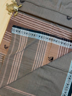 Handloom Dhaniakhali Intricate Bird Butti Saree&nbsp;