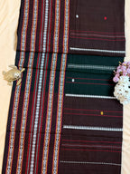 Handloom Dhaniakhali Skirt Border Saree