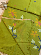Handloom Mul cotton needle Jamdani Saree