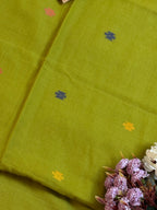 Handloom Mul cotton needle Jamdani Saree
