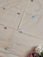 Handloom Mul cotton needle Jamdani Saree