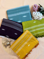 Pure Mul Cotton Saree with Needle Jamdani Artistry