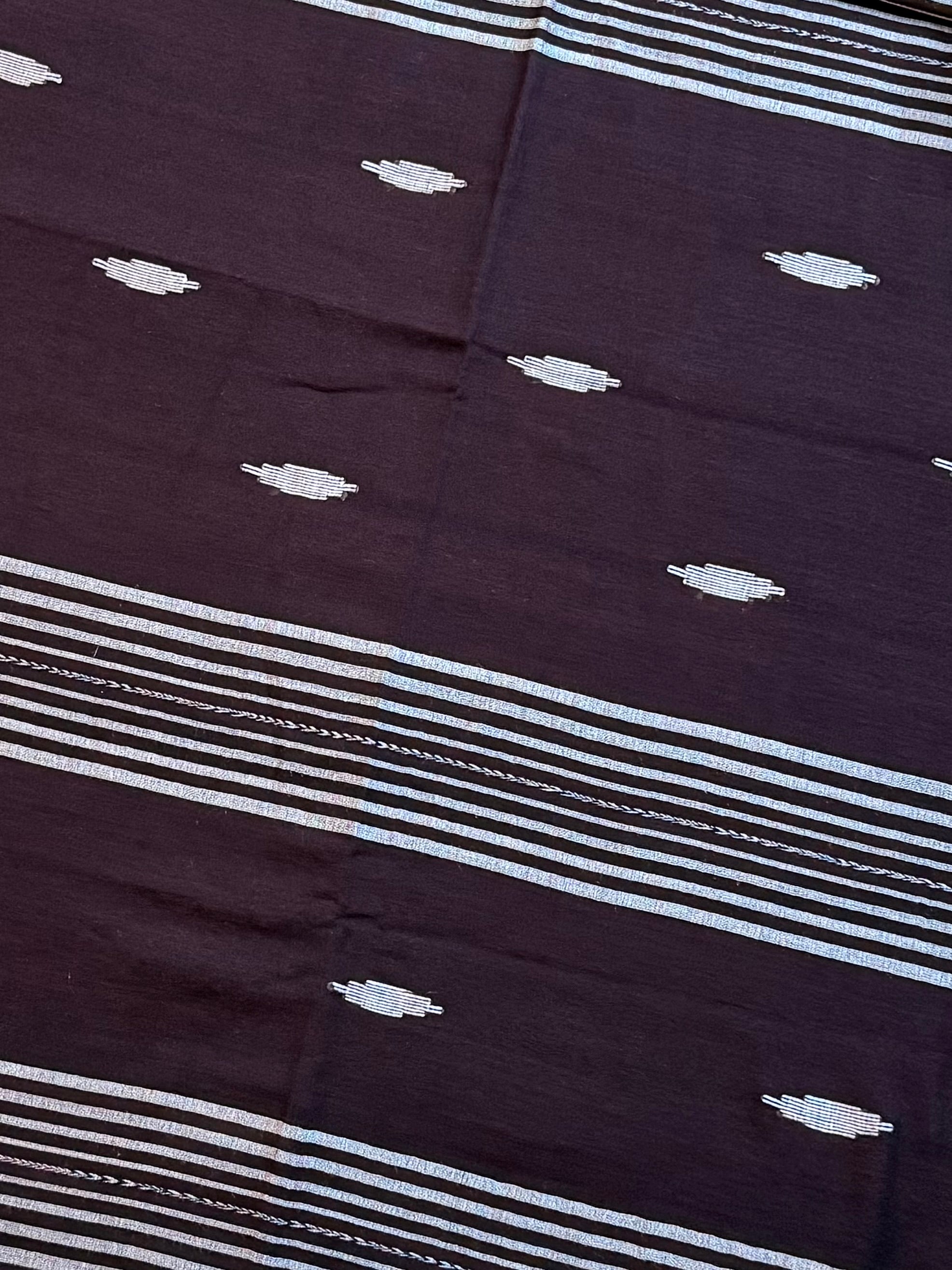 Pure Mul Cotton Saree with Needle Jamdani Artistry