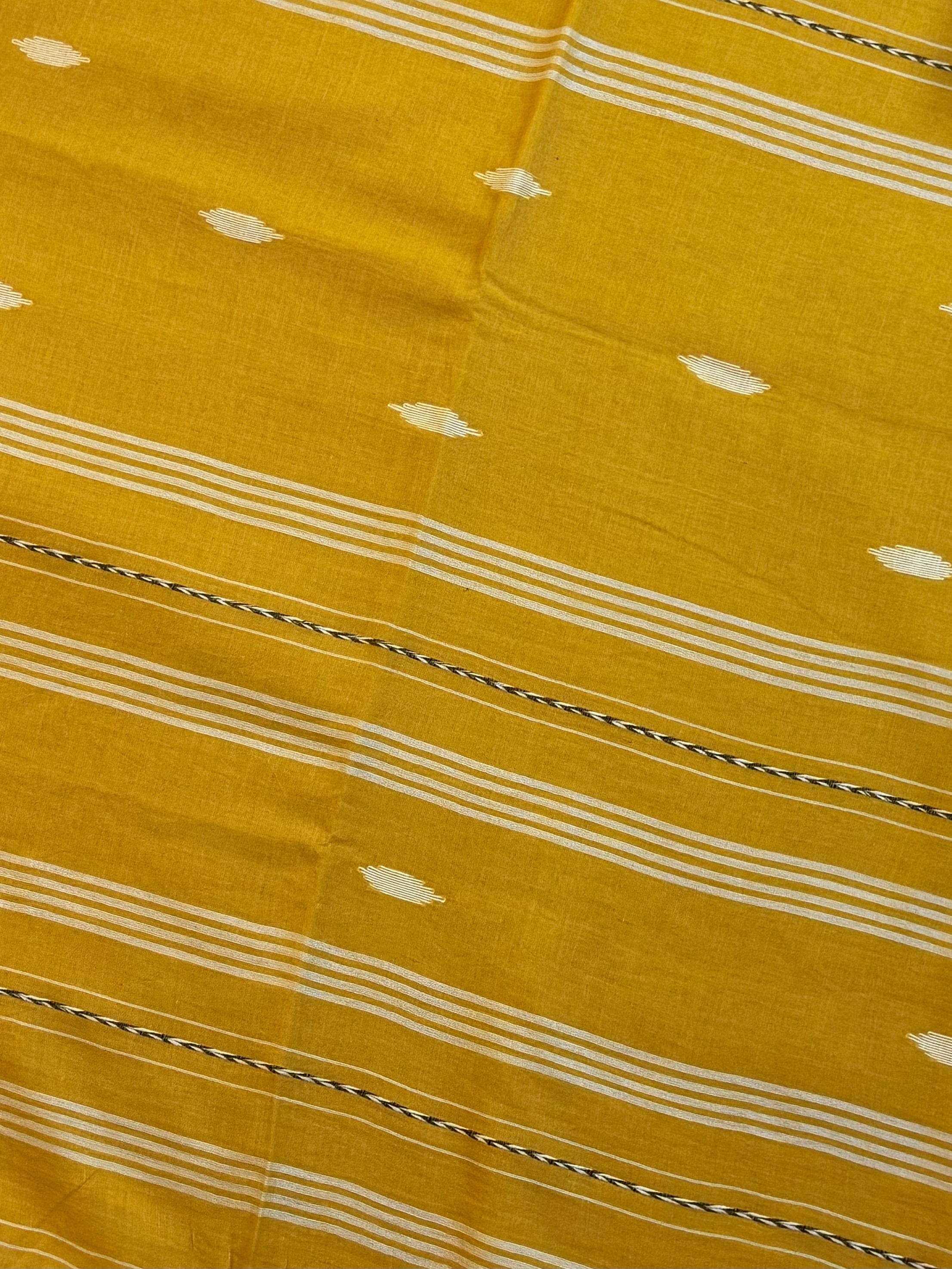 Pure Mul Cotton Saree with Needle Jamdani Artistry