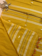 Pure Mul Cotton Saree with Needle Jamdani Artistry