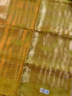 Silk Mark Certified Handloom Tussar Silk Saree with Zari Anchal