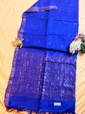 Silk Mark Certified Handloom Tussar Silk Saree with Zari Anchal