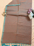 Handwoven Mul Cotton Saree with Sparkling Sequin