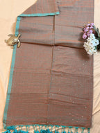 Handwoven Mul Cotton Saree with Sparkling Sequin