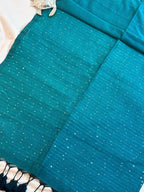 Handwoven Mul Cotton Saree with Sparkling Sequin