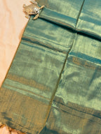 Raga Tissue Saree with Dual-Tone Radiance