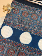 Pure Modal Saree with Hand-Block Ajrakh Artistry