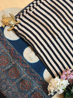 Pure Modal Saree with Hand-Block Ajrakh Artistry