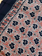 Pure Modal Saree with Hand-Block Ajrakh Artistry