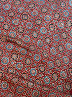 Pure Modal Saree with Hand-Block Ajrakh Artistry