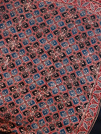 Pure Modal Saree with Hand-Block Ajrakh Artistry