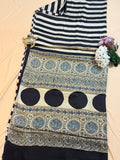Pure Modal Saree with Hand-Block Ajrakh Artistry