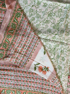 Pure Modal Saree with Hand-Block Sanganeri Artistry