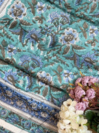 Pure Modal Saree with Hand-Block Sanganeri Artistry