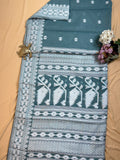 Dhakai Jamdani inspired Saree in Airy Cotton
