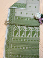 Dhakai Jamdani inspired Saree in Airy Cotton