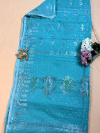 Dhakai Jamdani inspired Saree in Airy Cotton